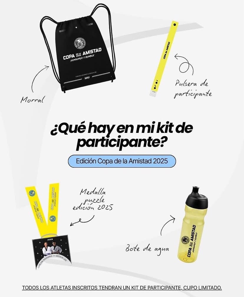 Kit exclusivo del atleta